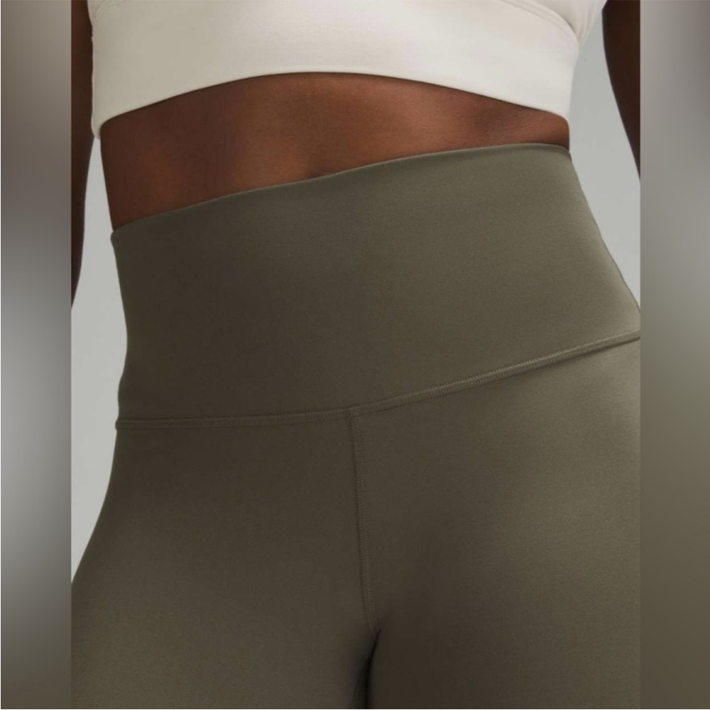 Lululemon Align High Rise 25” Leggings Muted Olive Green Size 4 - Picture 5 of 12